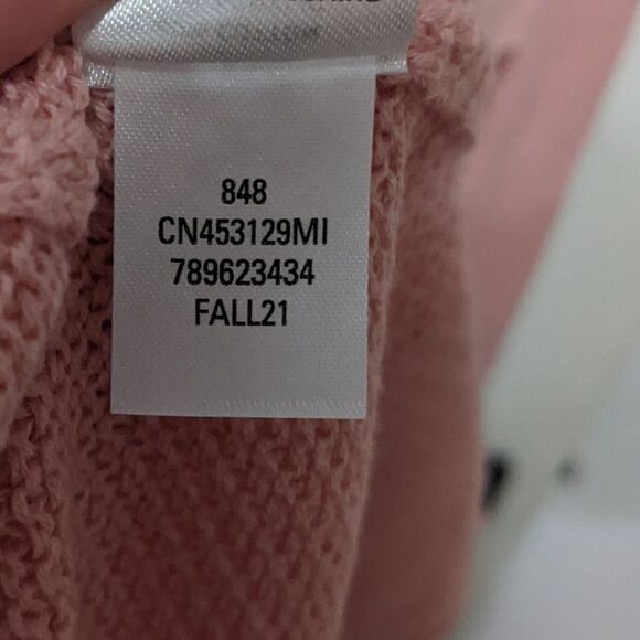 New caslon | Piqué Pullover Sweater In Pink Bride - Picture 5 of 9